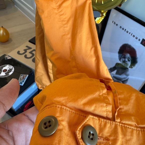 J. Crew Vibrant Orange anorak Jacket with White Lining - Picture 8 of 9